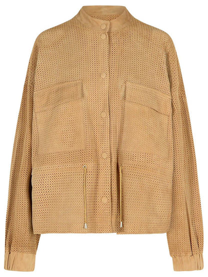 Bully Beige Lederjacke