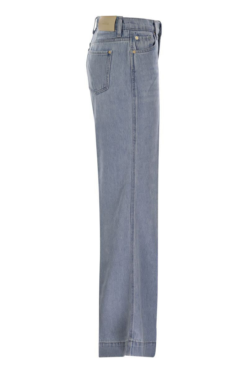 7 For All Mankind Modern Dojo Tailorless – Schlagjeans mit hoher Taille