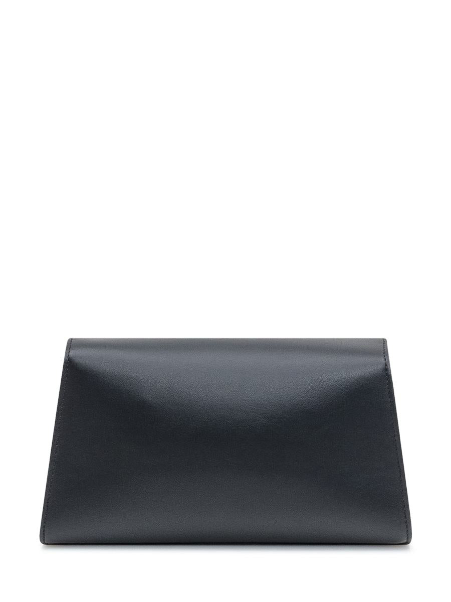 Salvatore Ferragamo Schwarze Ferragamo-Ledertasche mit Taschen