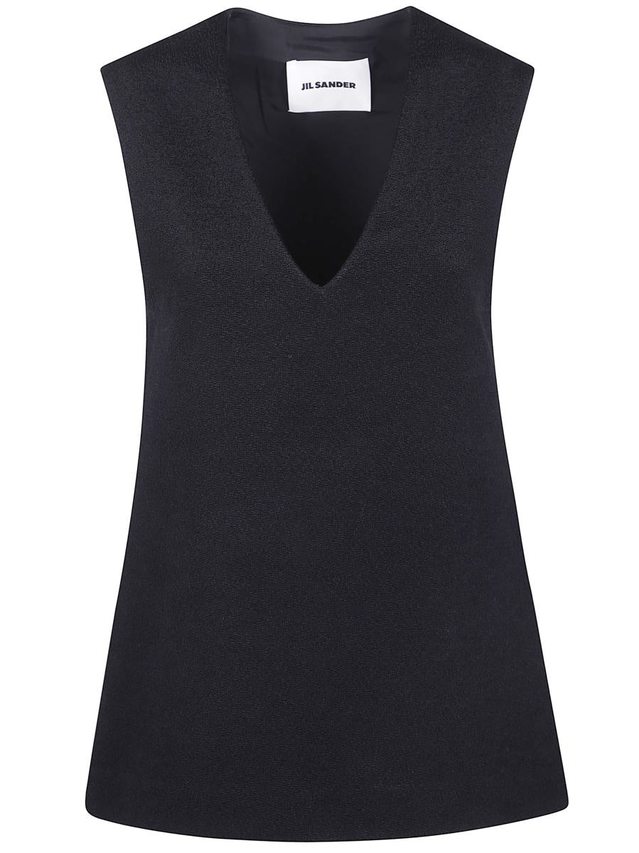 Jil Sander "V Neck Sleeveless" Top Kleidung