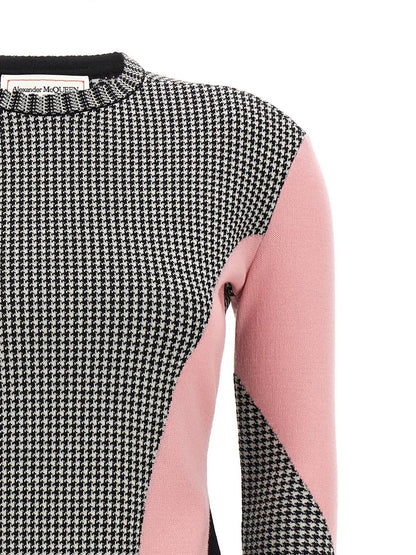 Alexander McQueen Hahnentritt-Pullover
