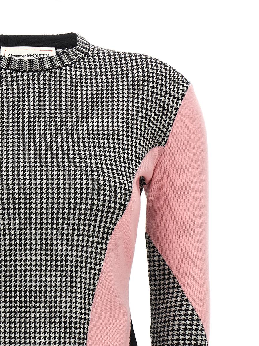Alexander McQueen Hahnentritt-Pullover