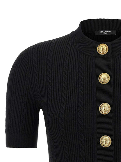 Balmain Kurzarm-Cardigan