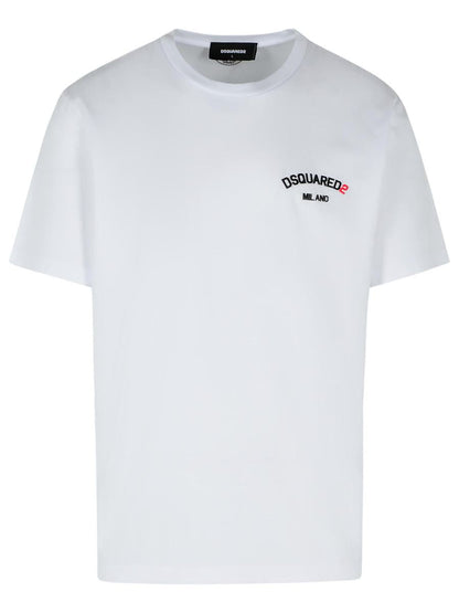 DSQUARED2 Weißes Baumwoll-T-Shirt
