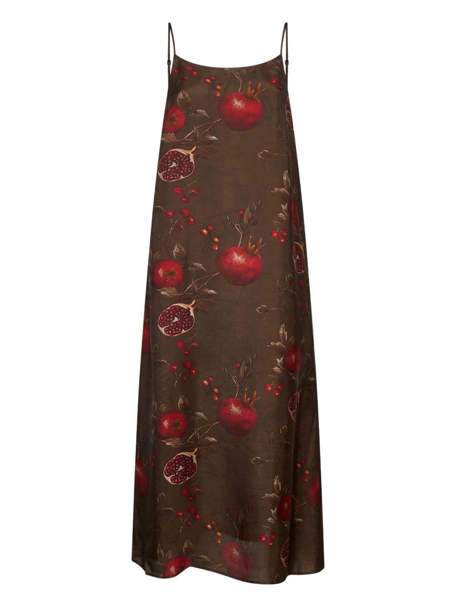 Uma Wang bedrucktes langes Kleid