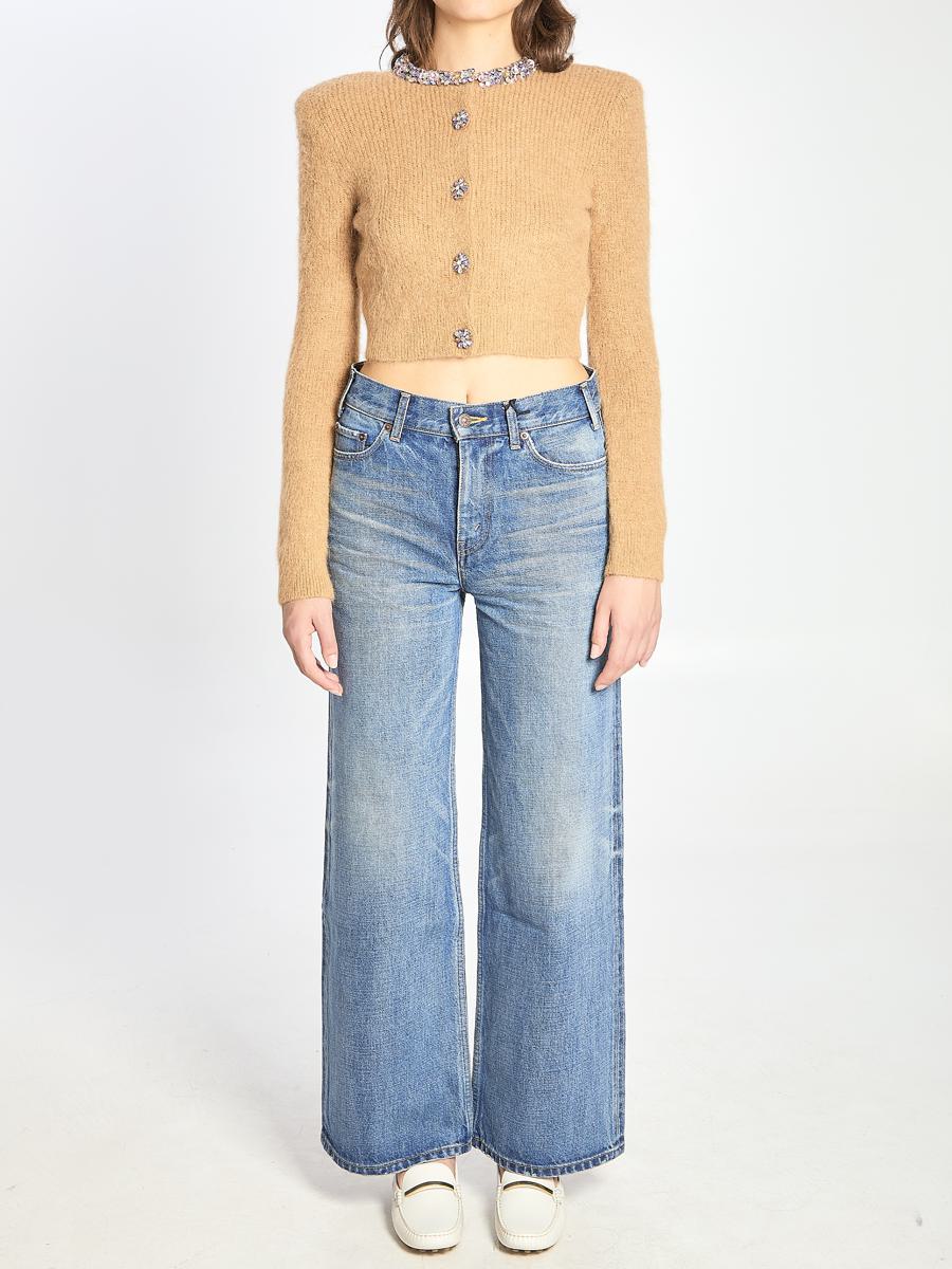 Strickjacke mit Verzierung