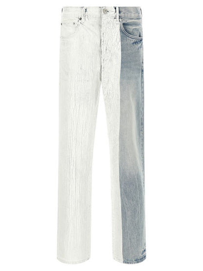 Lila Marke „Crackle Silver“ Jeans