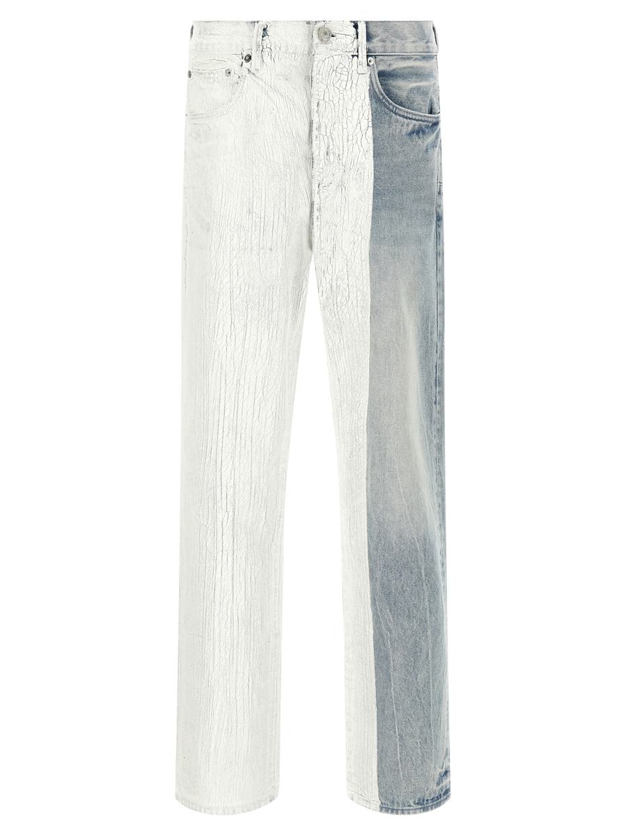 Lila Marke „Crackle Silver“ Jeans