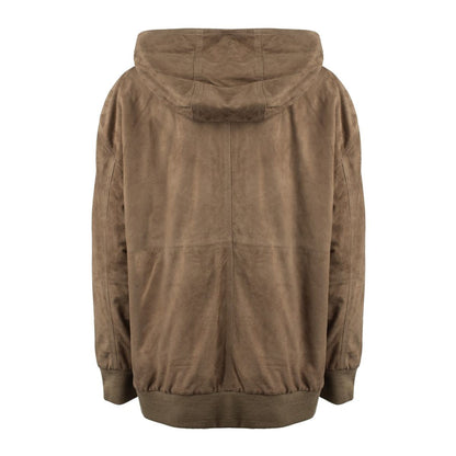Max Mara Wildleder-Kapuzenjacke
