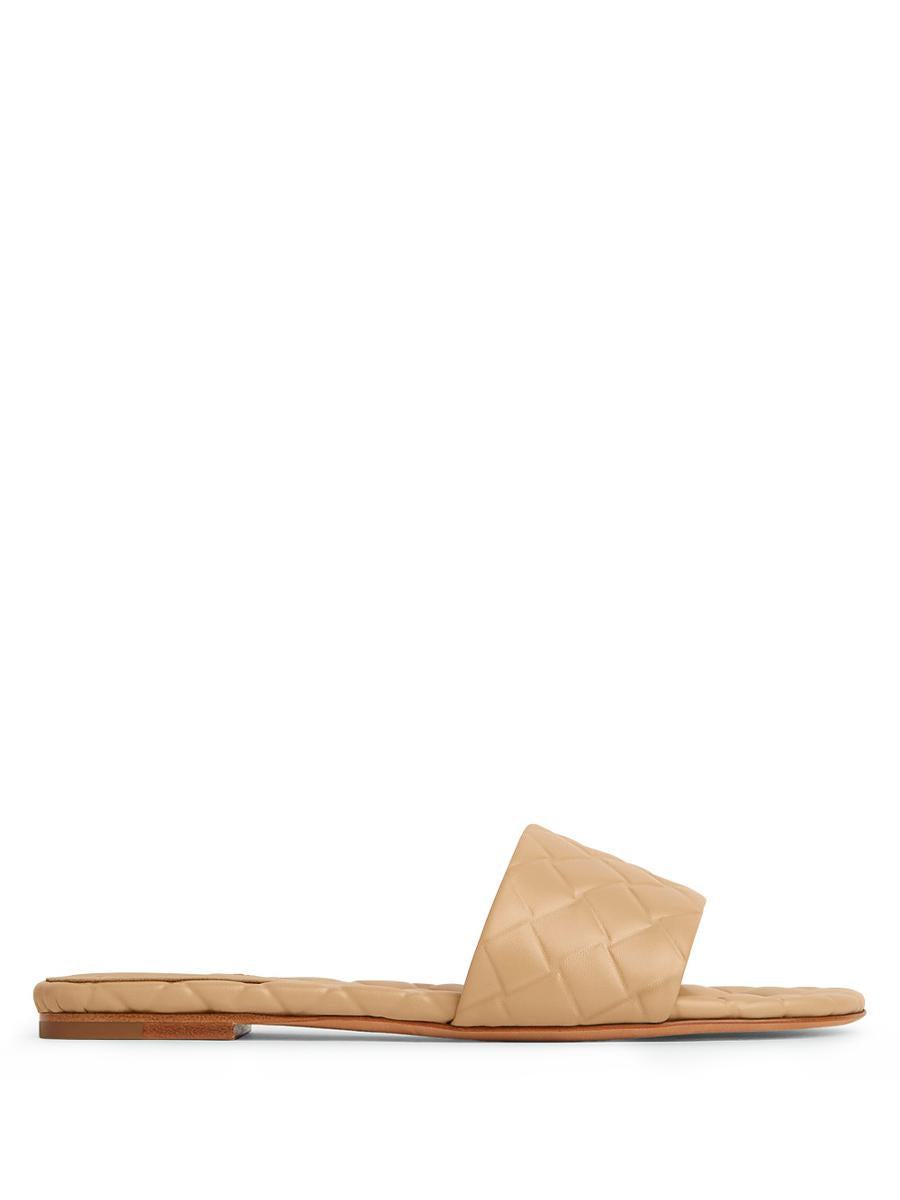 Bottega Veneta – Amy – Flache Pantoletten mit geflochtenem Muster