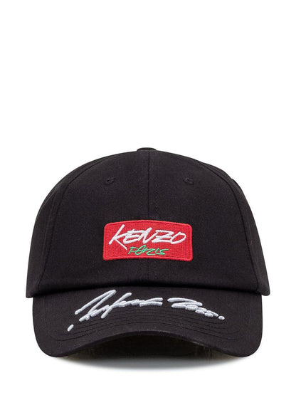Kenzo Kenzo – Schwarze Kappe mit Aufnäher