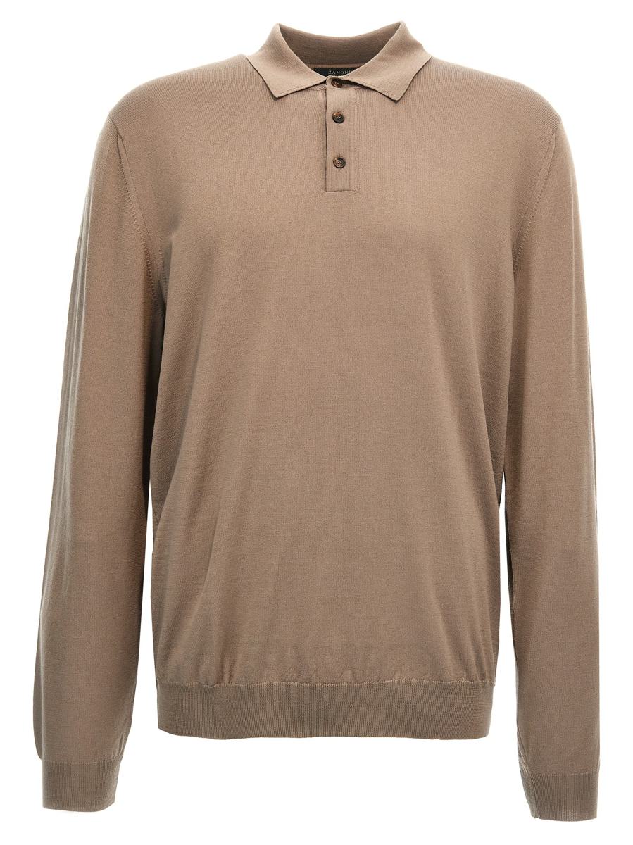 Zanone Woll-Poloshirt