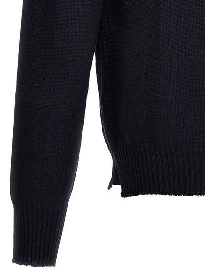 Ma'Ry'Ya Pullover mit Rundhalsausschnitt