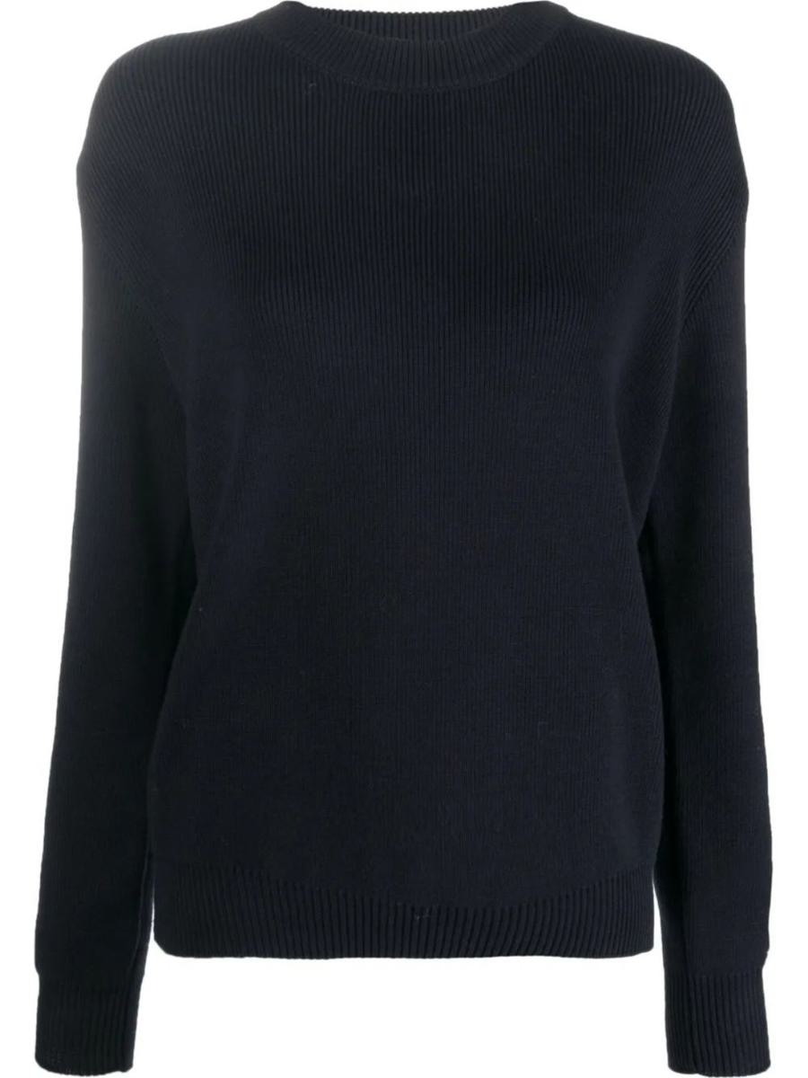 Golden Goose Logo-Baumwollpullover mit Rundhalsausschnitt