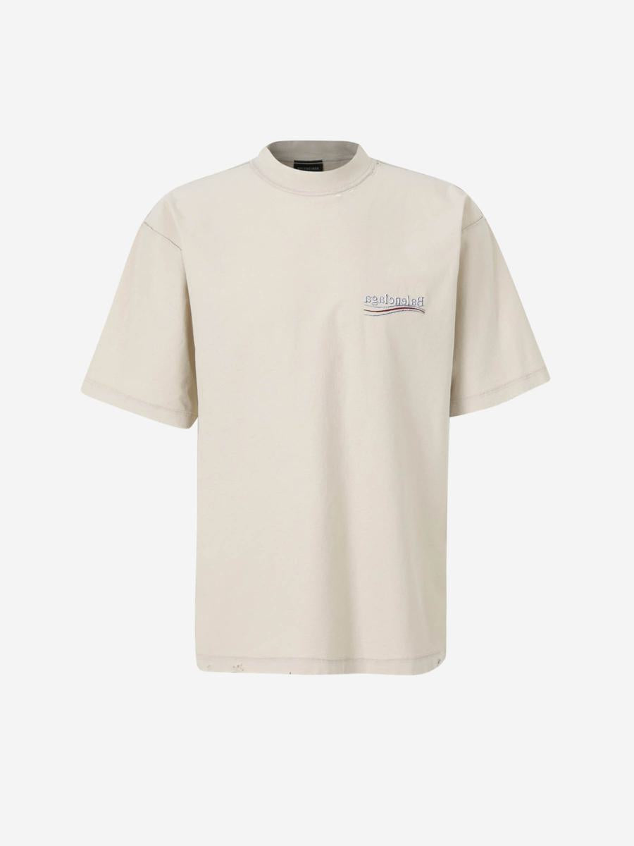 Balenciaga T-Shirt mit gedrehtem Logo