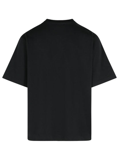 Casablanca Schwarzes Baumwoll-T-Shirt