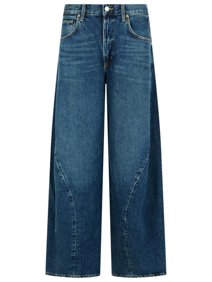 Agolde „Twist“ Blaue Baumwolljeans