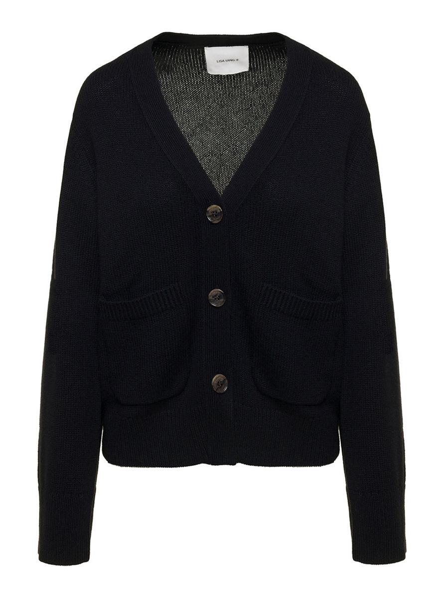 „Danni“ Schwarze Strickjacke aus Kaschmir für Damen