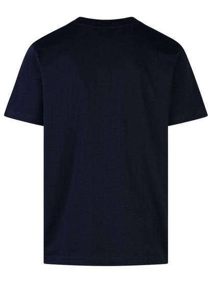 APC Marineblaues Baumwoll-T-Shirt