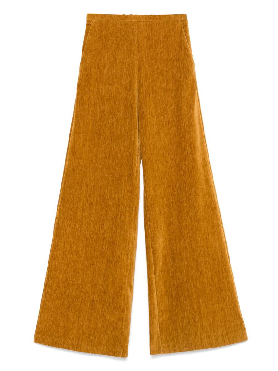 Forte_Forte Samthose mit hoher Taille