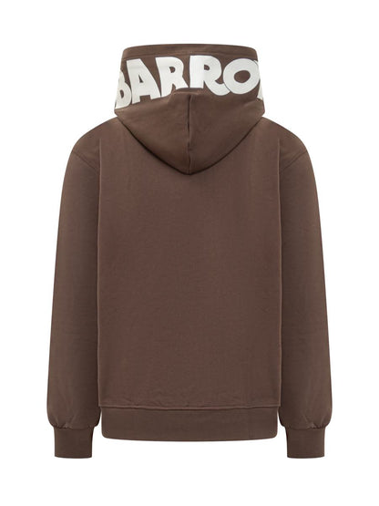 Barrow – Brauner Barrow-Kapuzenpullover mit Logo