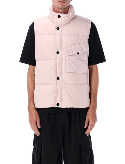 Stone Island – Crynkle Reps – Daunenweste aus Nylon