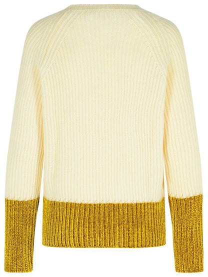 Marni Elfenbeinfarbener Pullover aus Schurwolle