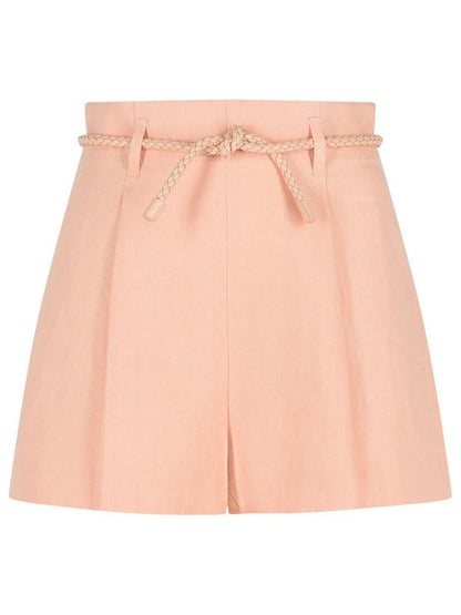 Zimmermann, Rosa Shorts aus Seidenmischung