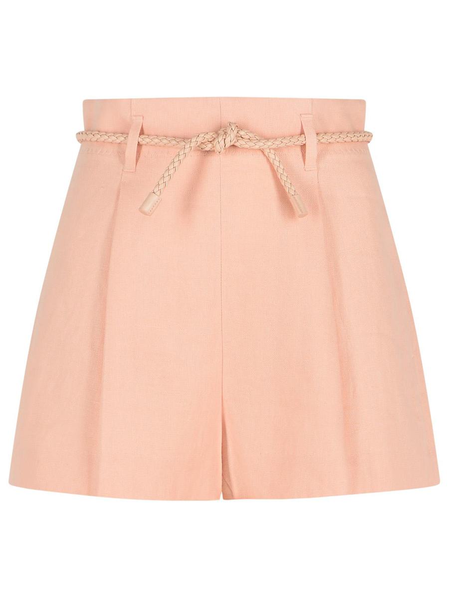 Zimmermann, Rosa Shorts aus Seidenmischung
