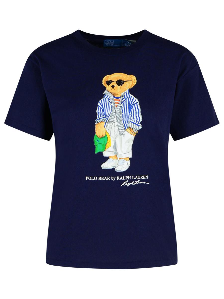 Polo Ralph Lauren – Marineblaues Baumwoll-T-Shirt