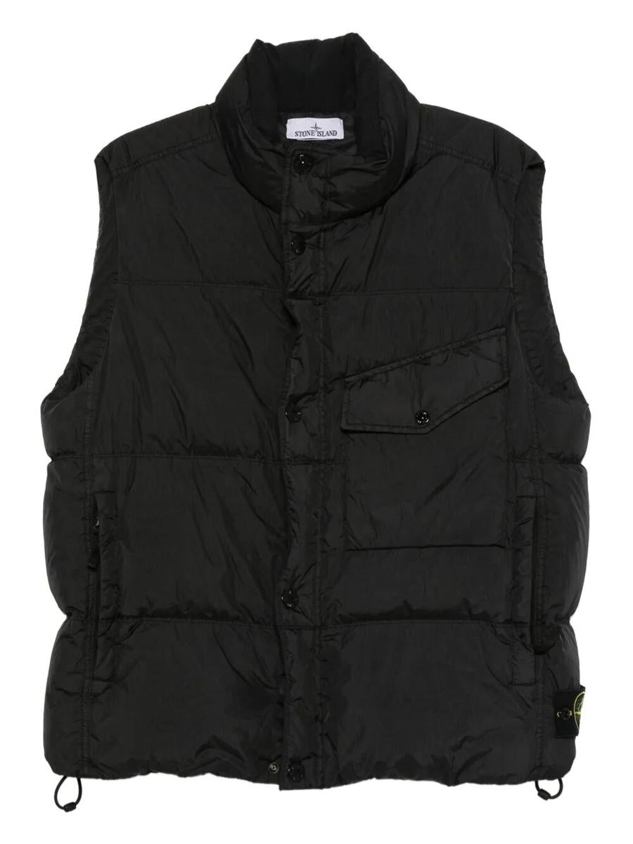 Stone Island Gesteppte Daunenweste Kleidung