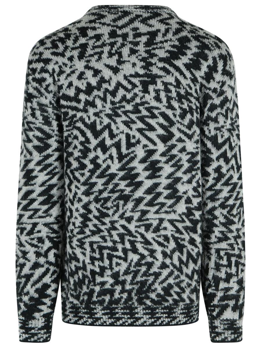 Laneus Zweifarbiger Pullover aus Wollmischung