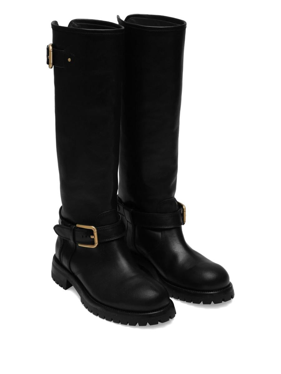 Dolce &amp; Gabbana Bikerstiefel aus Kalbsleder