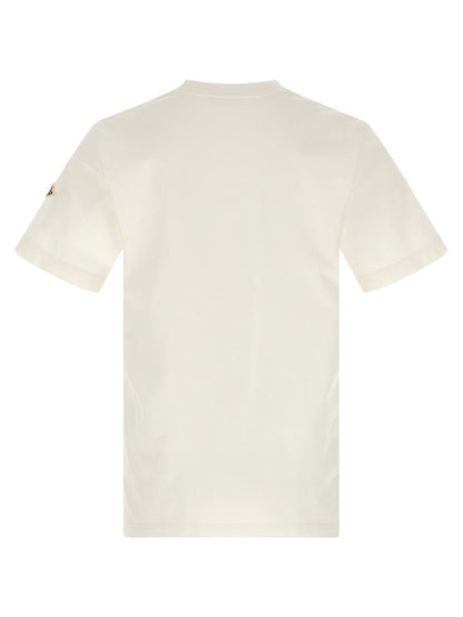 Moncler T-Shirt mit beflocktem Logo