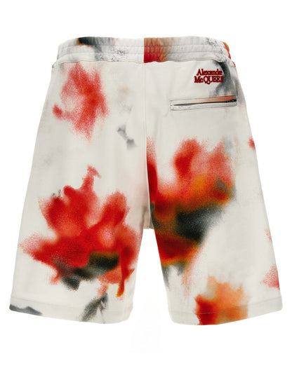 Alexander McQueen „Obscured Flower“-Bermudashorts
