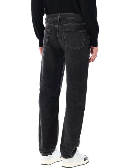 Saint Laurent Mick Straight-Leg-Jeans Schwarz