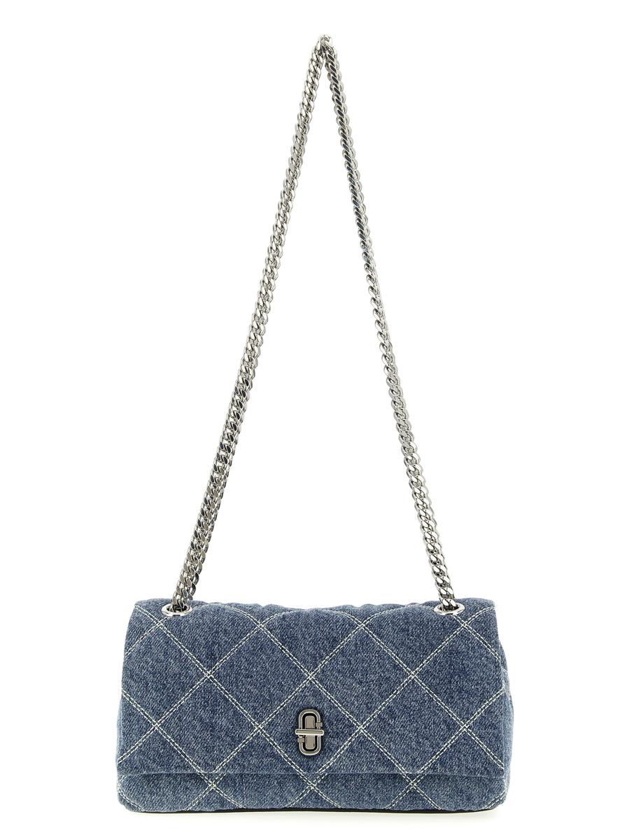 Marc Jacobs „The Quilted Denim Dual Chain“ Schultertasche