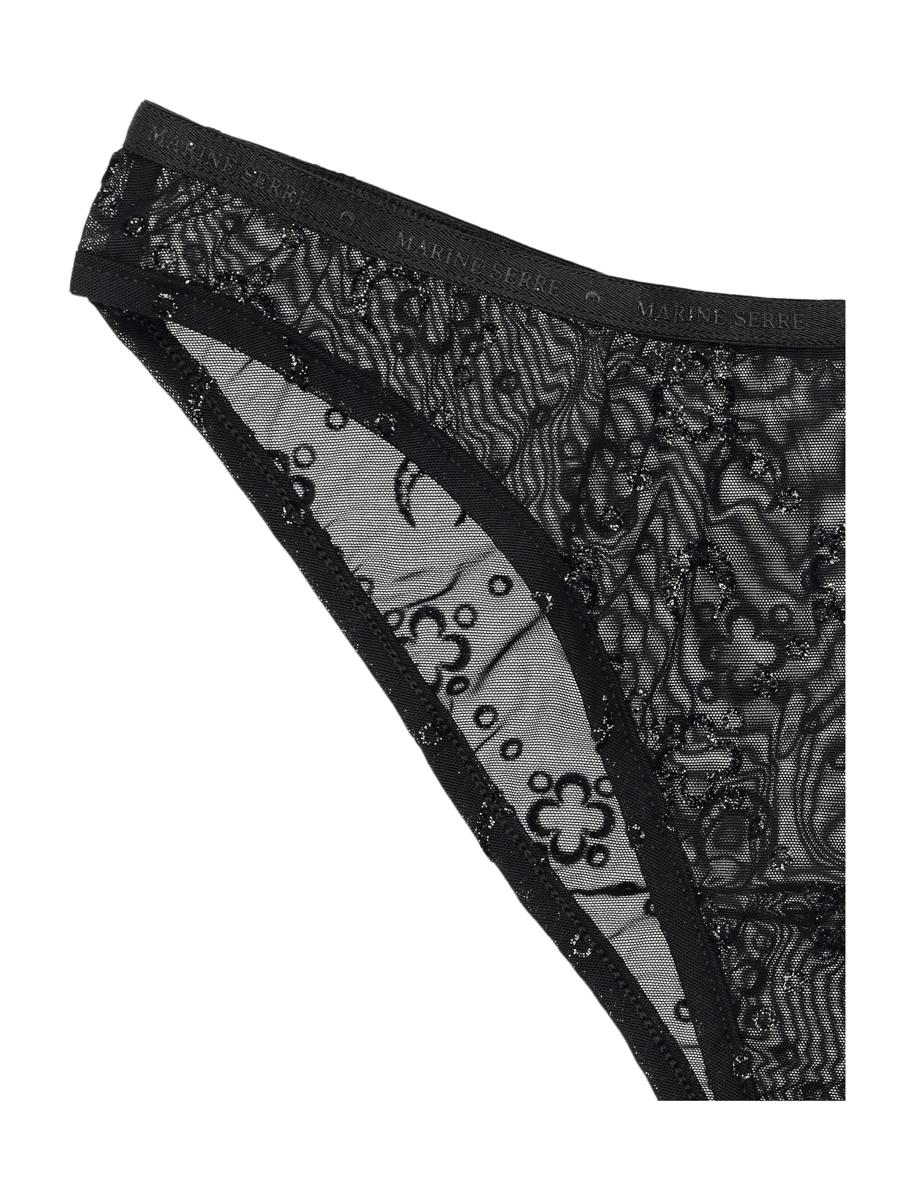 Marine Serre Mesh Flock Slip Glitter