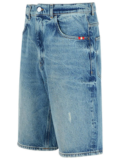 Amish „Tommy“ Bermudashorts aus hellblauem Denim