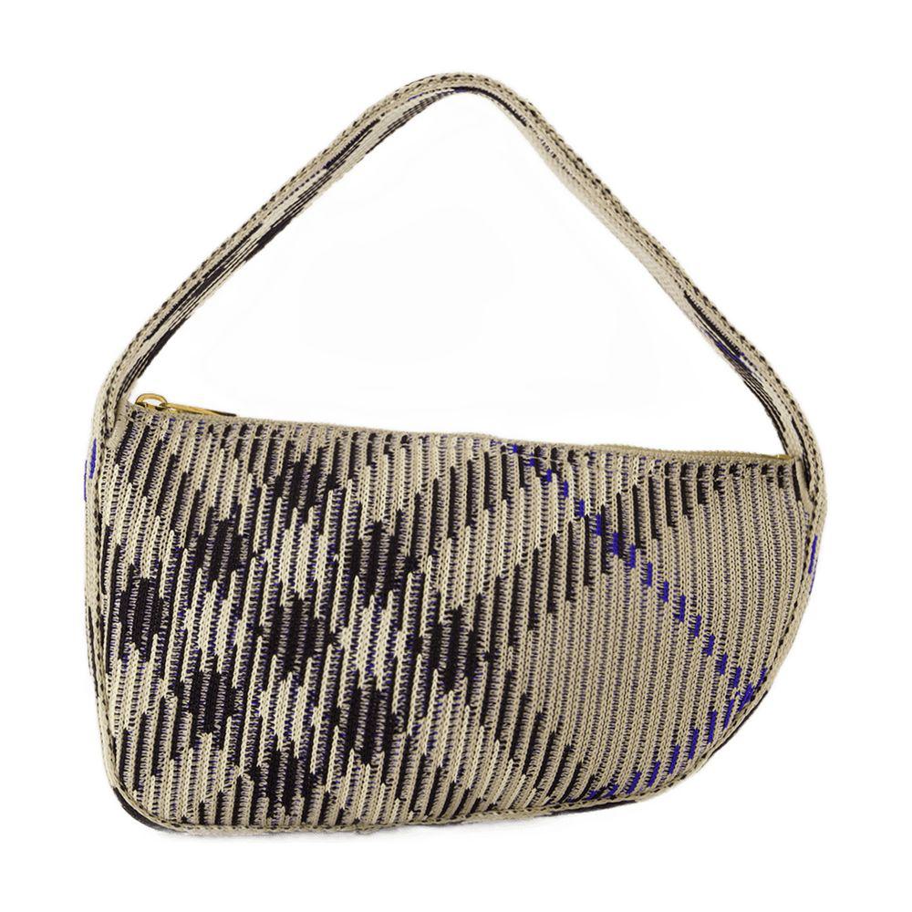 Burberry – Baguette-Geldbörse aus Strick