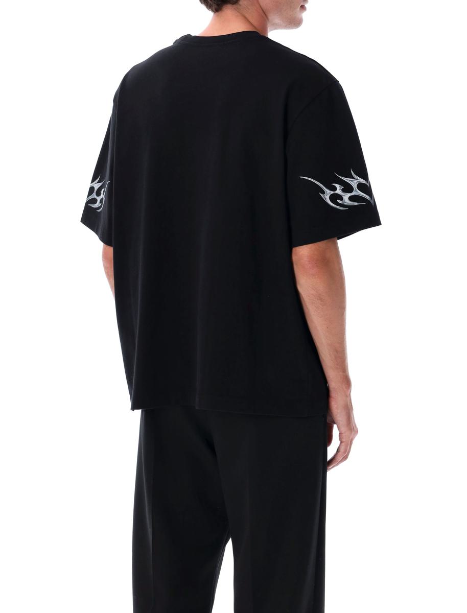 Casablanca – Übergroßes Grafik-T-Shirt „Black Blades“