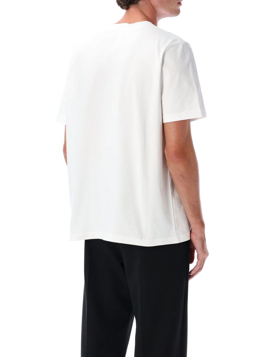 Casablanca – Weißes T-Shirt mit Tennisclub-Symbol