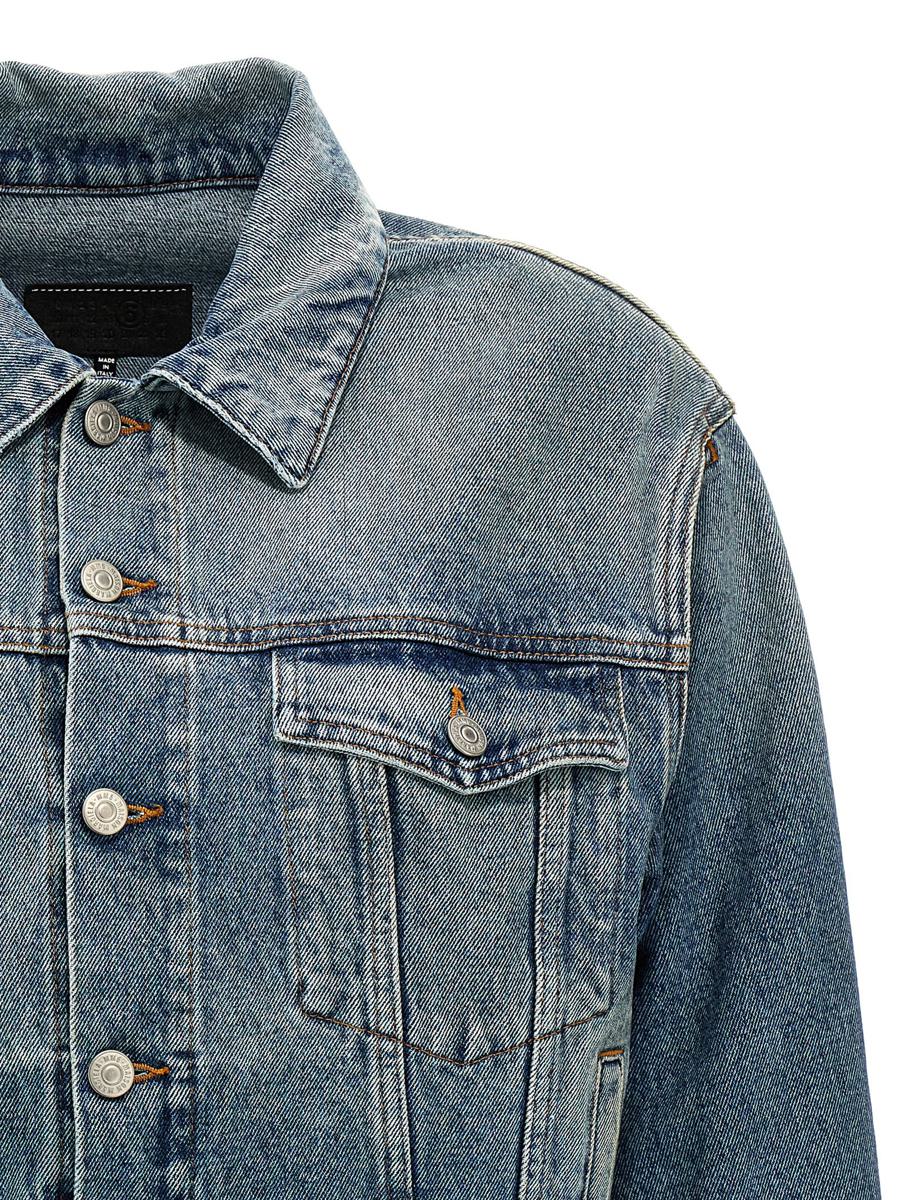 MM6 Maison Margiela – Jeansjacke mit Cut-Outs