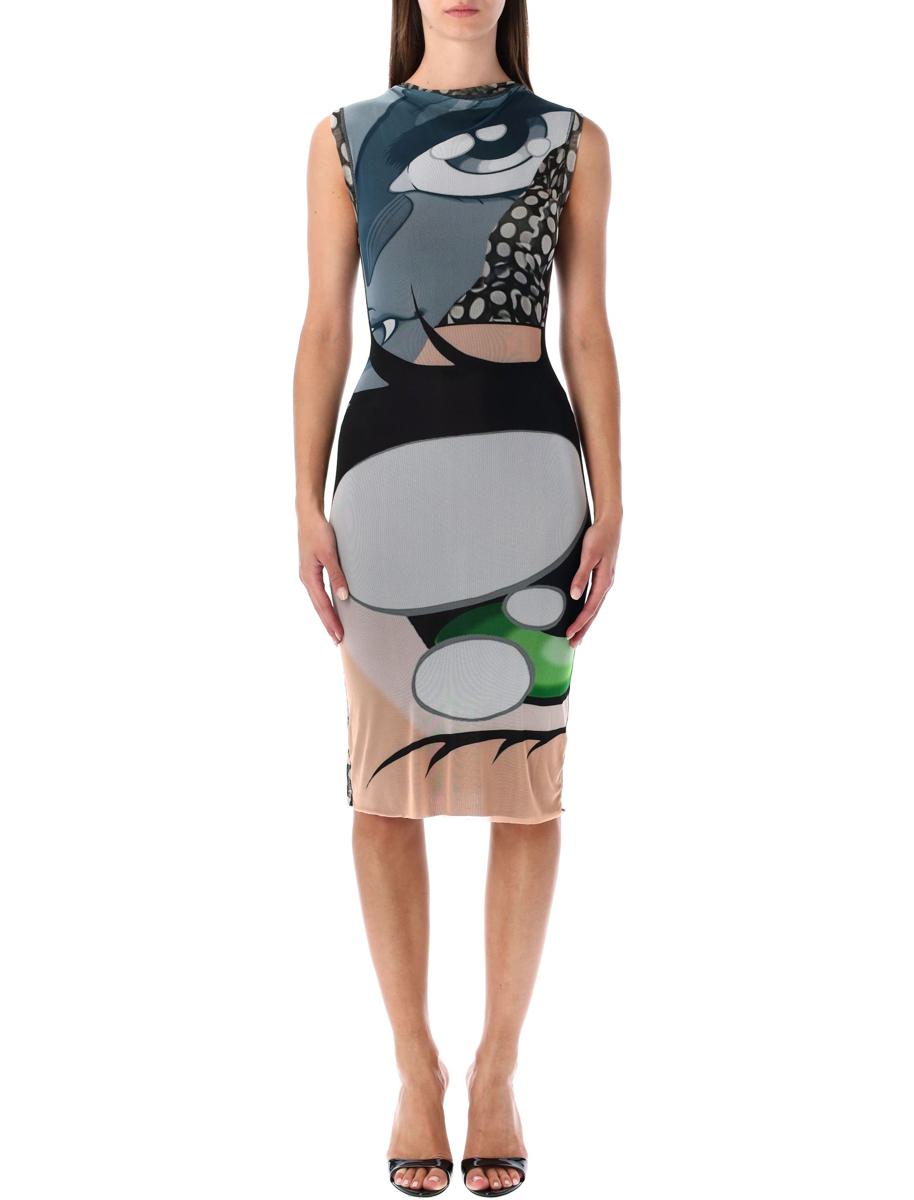 Ottolinger Julien Ceccaldi Bedrucktes, figurbetontes Midikleid
