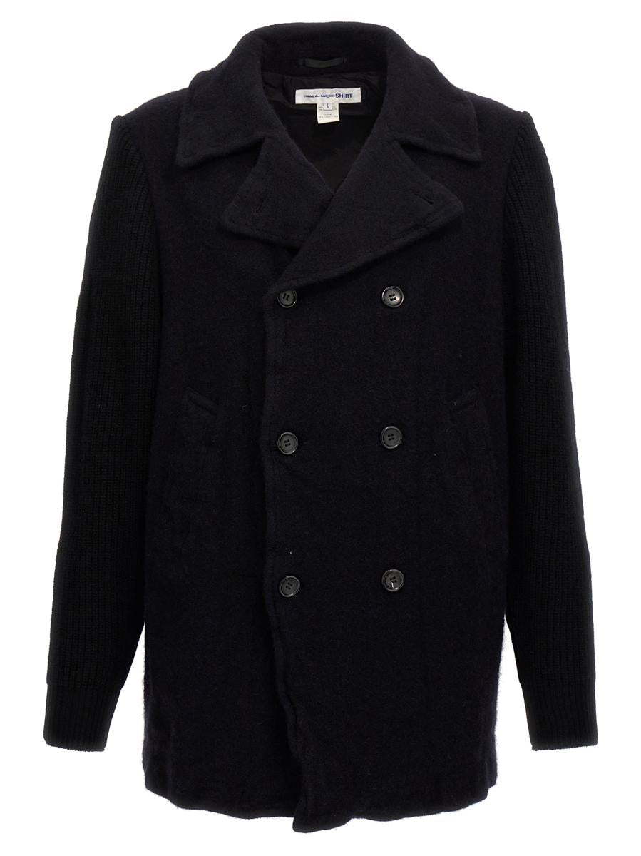 Zweireihiger Wollmantel von Comme Des Garçons
