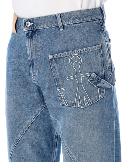 JW Anderson – Workwear-Jeanshose aus verdrehter Baumwolle