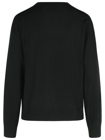Schwarzer Pullover aus Schurwolle von Moschino Jeans