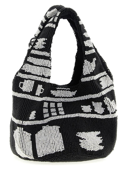 JW Anderson – Mini-Einkaufstasche mit Perlenbesatz