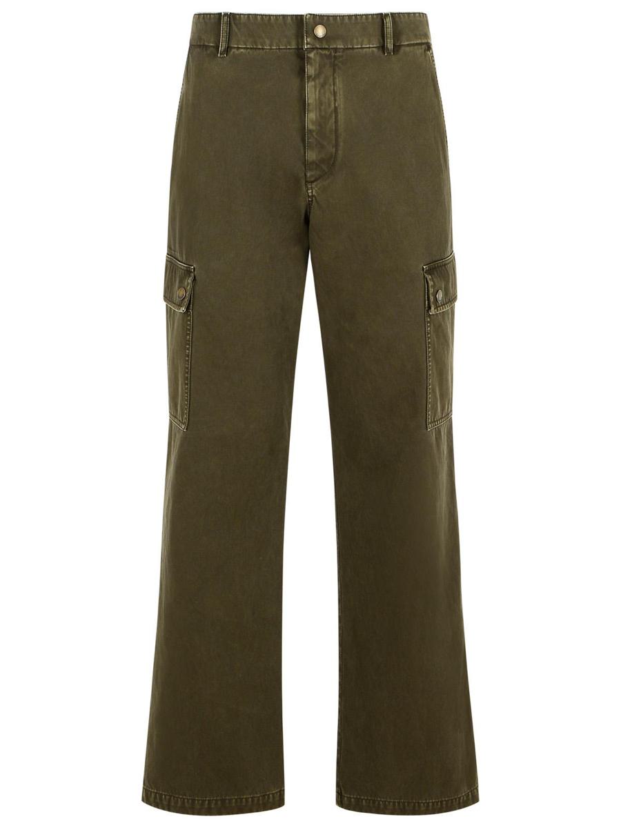 Burberry Grüne Baumwollhose