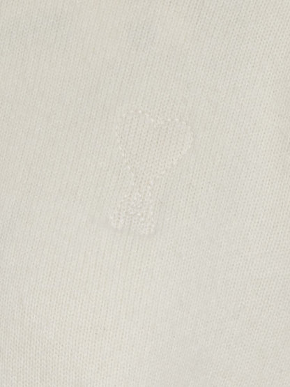 AMI Paris – Weißer Pullover mit Stehkragen von Ami Paris